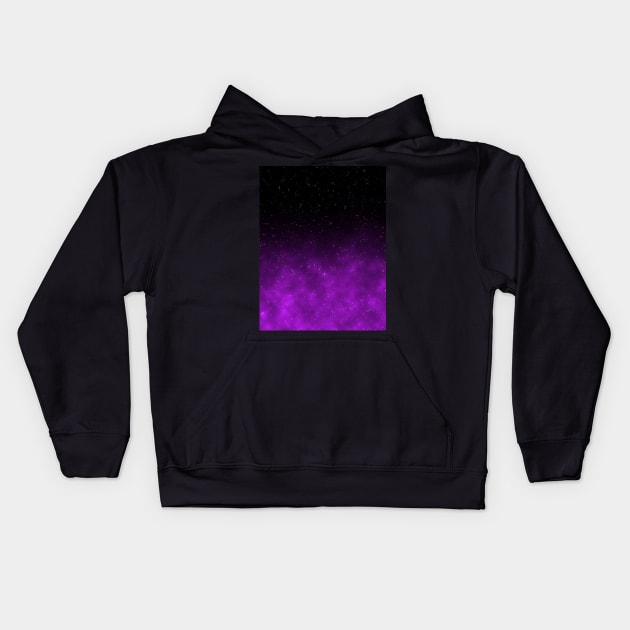 Purple Galaxy Kids Hoodie by cherubi19